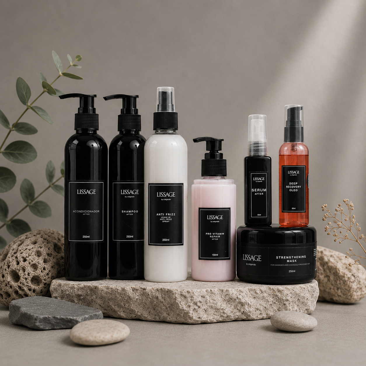 Kit para cabello esponjado y deshidratado