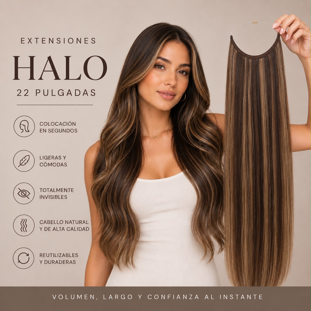 Halo Extensions 22 pulgadas